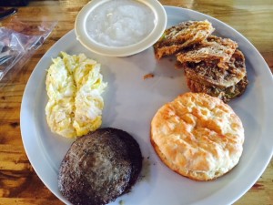 Ranch House - breakfast with fried green tomatoes