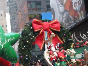 Santa at the end of the parade