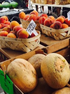 The Factory, cantaloupes and peaches