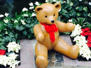 Opryland Hotel - teddy bear with flowers