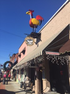 Rooftop Rooster over Cafe Savanna.