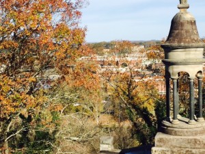 View from the top of Myrtle Hill Cemetery