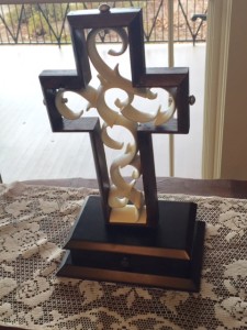 The Unity Cross used in the ceremony.