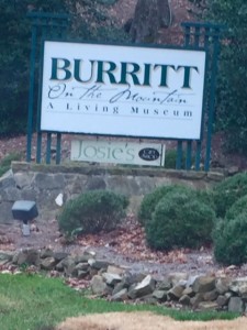 Burritt sign at the entrance to the property.