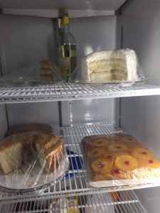 Refrigerated dessert case.