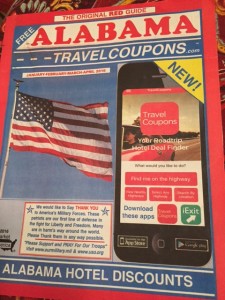 Current Alabama Coupon book in effect until April 30, 2016.