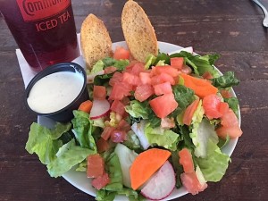 Fresh, colorful house salad.