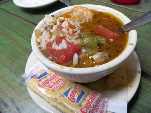 Seafood gumbo.