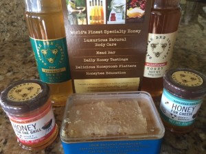 Goodies I brought home from my first visit to Savannah Bee Company.