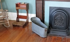 A baby bathtub at St. Joseph Plantation.