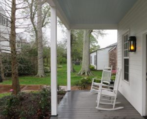 The front porch of our cottage.