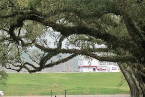 View of the river from the upper porch.