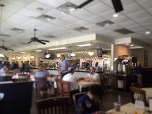 Diner atmosphere and decor.