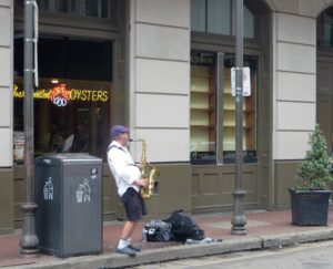 Musicians on every corner, and most of them are quite good.