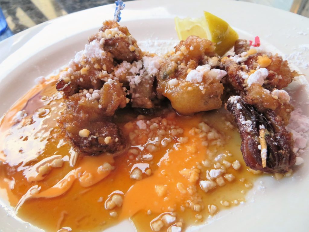 Oyster beignets.