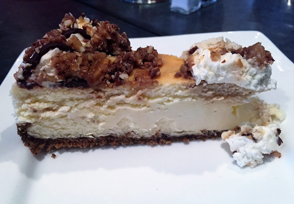 Albany Bistro -- Dec. coffee and toffee cheesecake