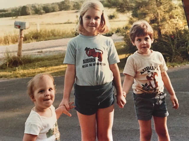 Matt with Laura and Julie, circa 1981.  