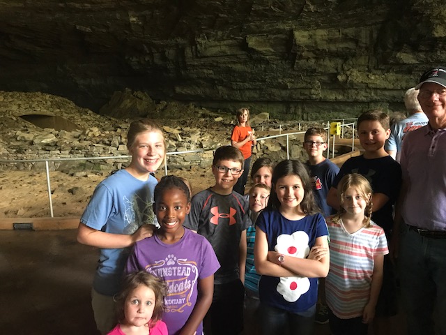 Right before we started our tour at Cathedral Caverns.